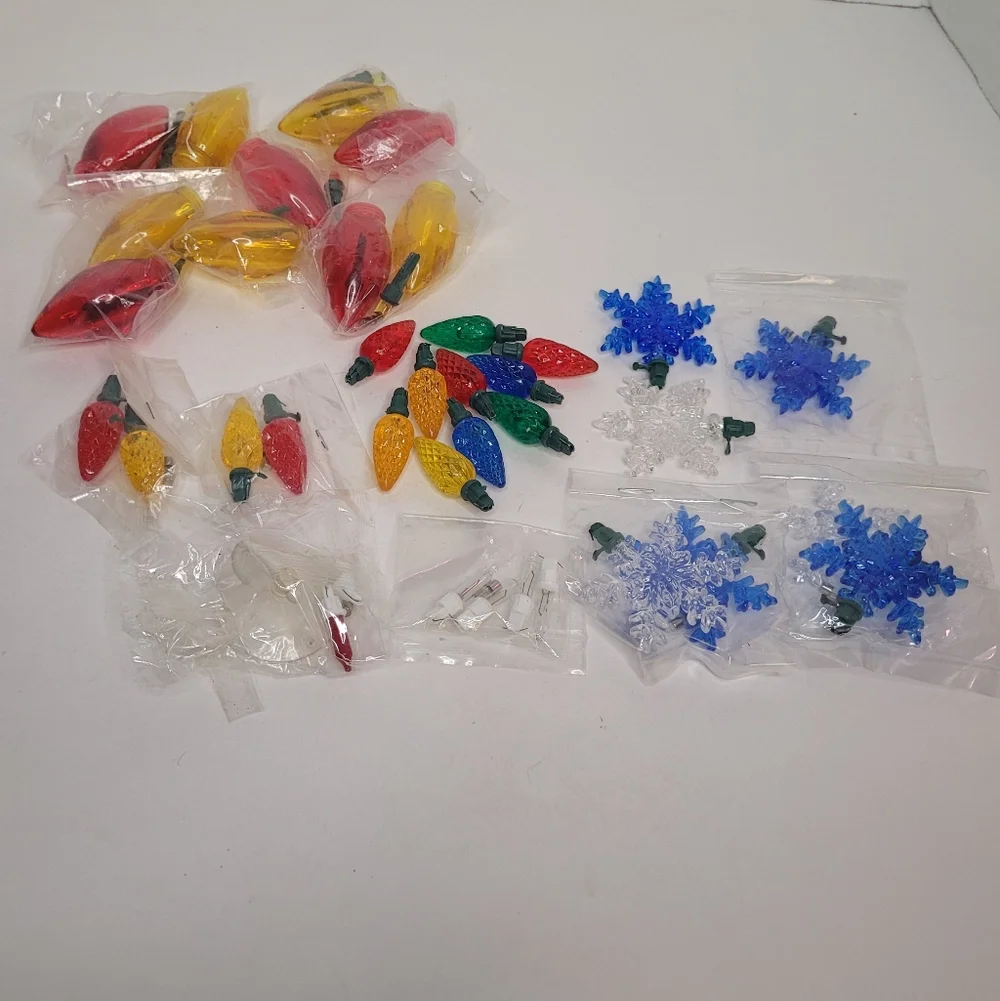 Christmas Light Replacement Bulbs Assorted Lot As Shown New